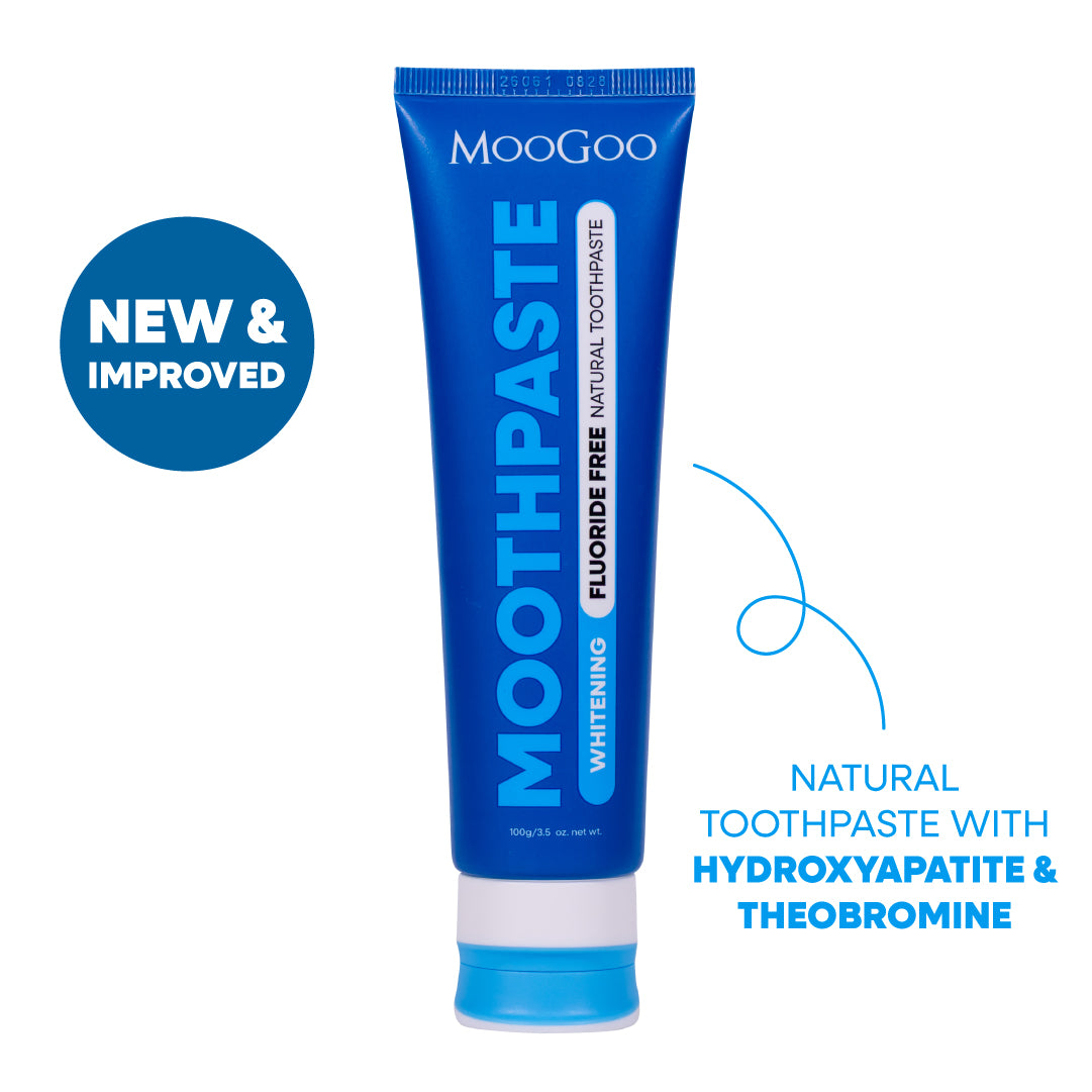 TOKO　HF　BLUE　120g　High Fluoro　大容量　新品　未使用 MooGoo Natural Fluoride-Free Toothpaste with Vegan Hydroxyapatite