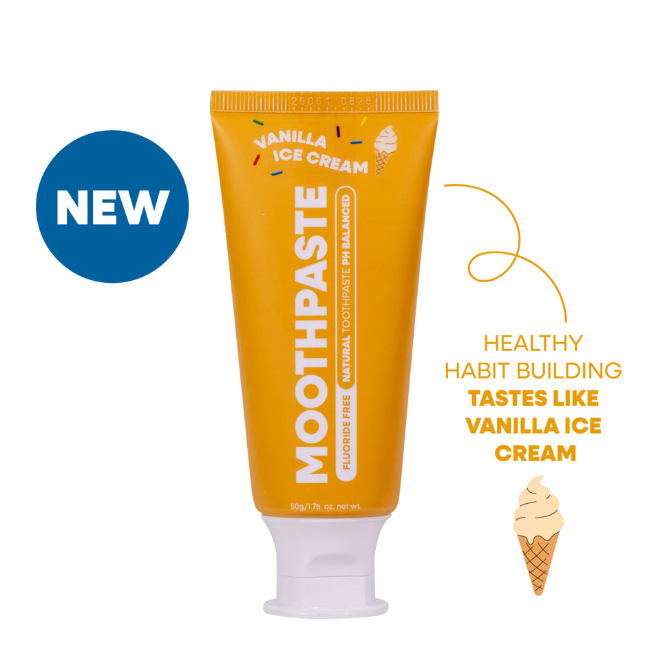 Kids Moothpaste Vanilla Ice Cream - Fluoride Free 50g